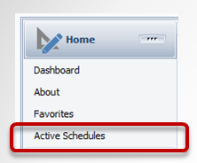 Active Schedules Dashboard